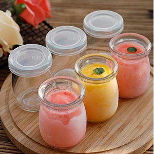Hot Selling New Products Round Clear Glass Bottle With Wood Lid