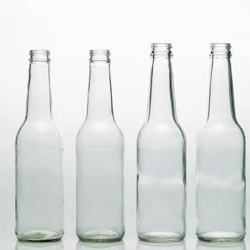 China manufacturer 250ml  transparent glass squeeze juice bottle