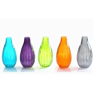 Latest design luxury oval flower hand blown art glass bud glass for home table decoration