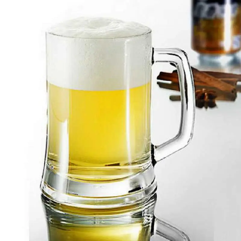 Good reputation hot selling glass beer mug