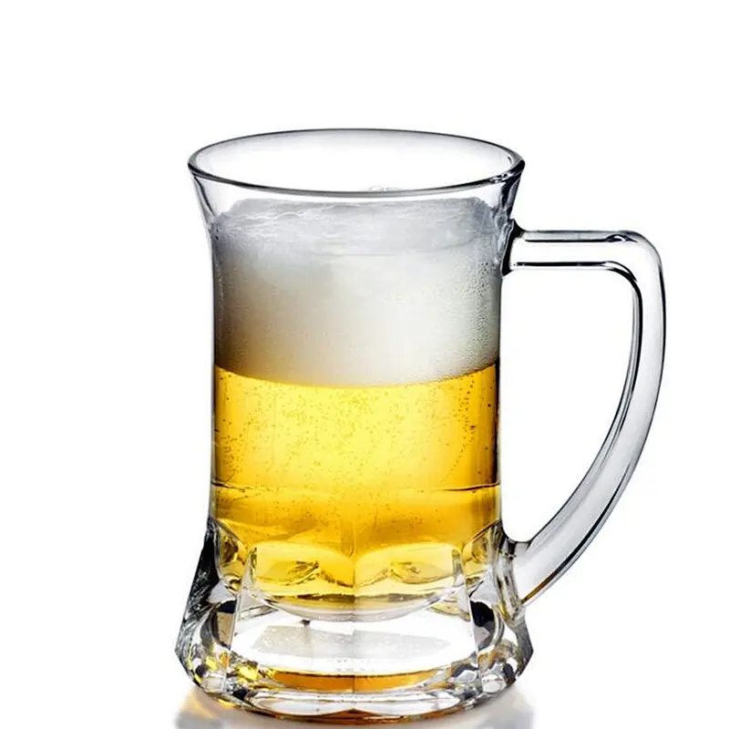 Cheap price cup beer glass tea cups with handle
