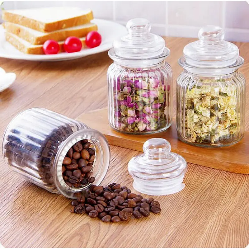 High capacity fancy candy glass jars factory wholesalers