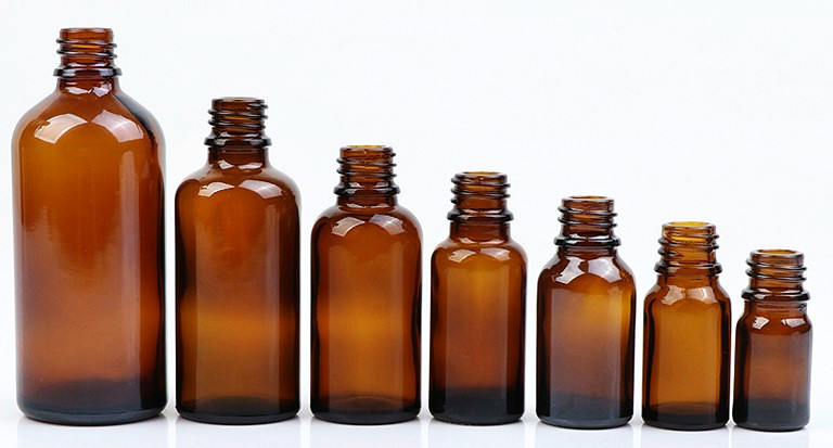 Brown glass bottle
