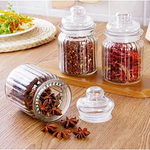 High capacity fancy candy glass jars factory wholesalers