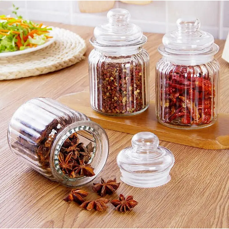 High capacity fancy candy glass jars factory wholesalers