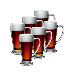 Super quality 420ml wide mouth glass beer mug