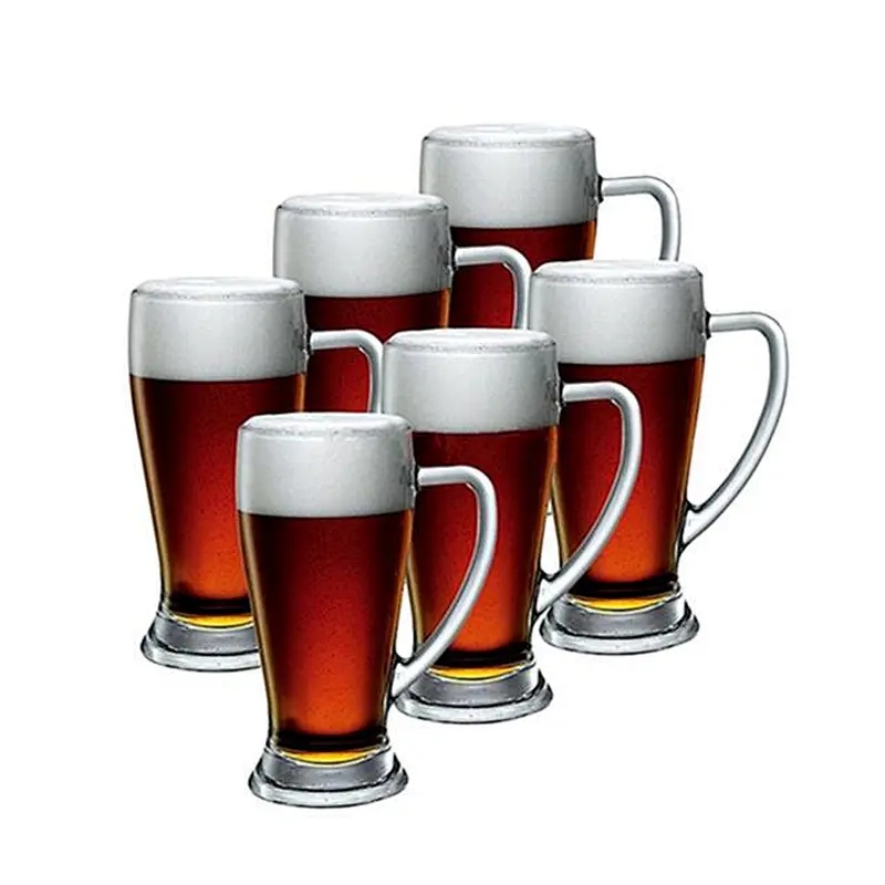 Super quality 420ml wide mouth glass beer mug