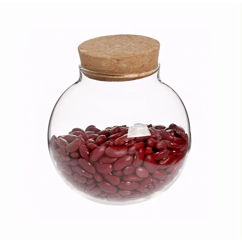 Eco-Friendly Heat Resistant Wholesale High Quality Food Storage Wide Mouth Bamboo Lid Borosilicate Jar