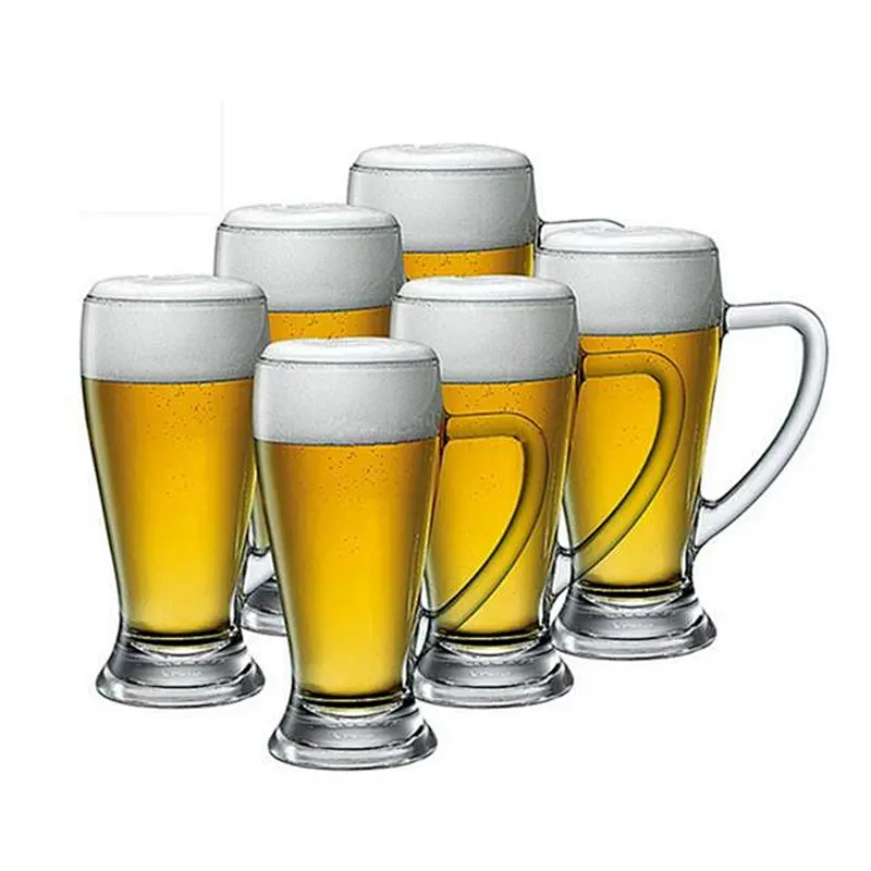 Super quality 420ml wide mouth glass beer mug