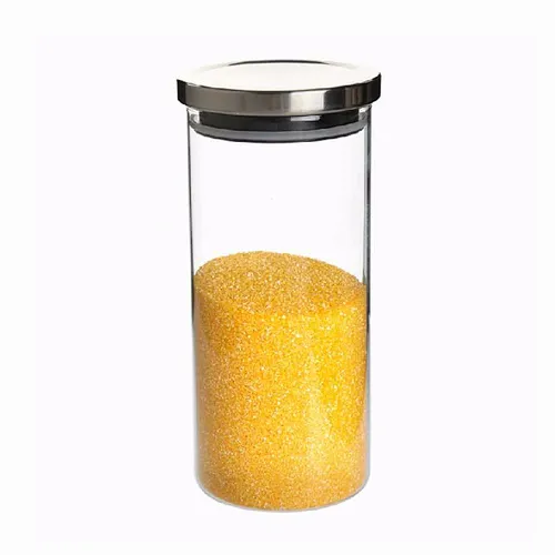 Various Sizes Airtight Glass Borosilicate Storage Jar with Bamboo Lid/Wooden Cork/Stainless Iron Lid