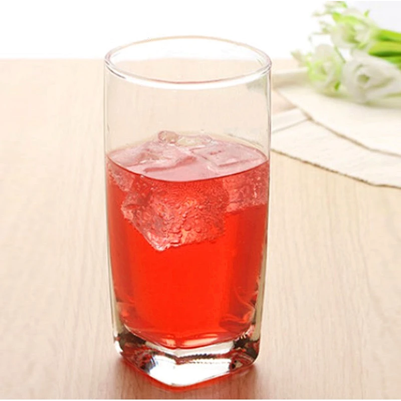 Different sizes square shape wide mouth glass beer cup