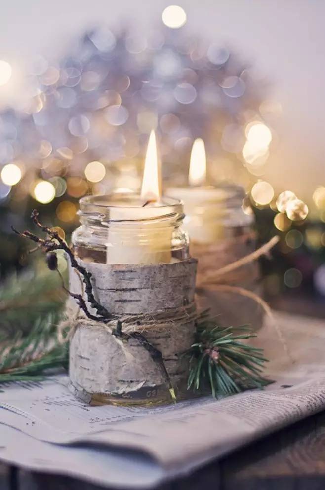 candle glass bottle