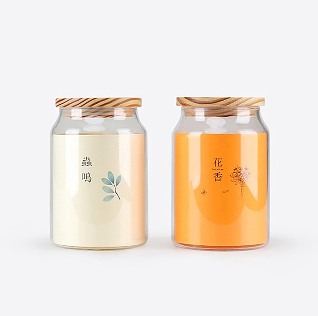 wooden lid jar