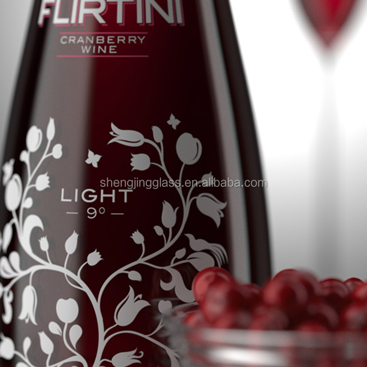decorative glass wine bottle