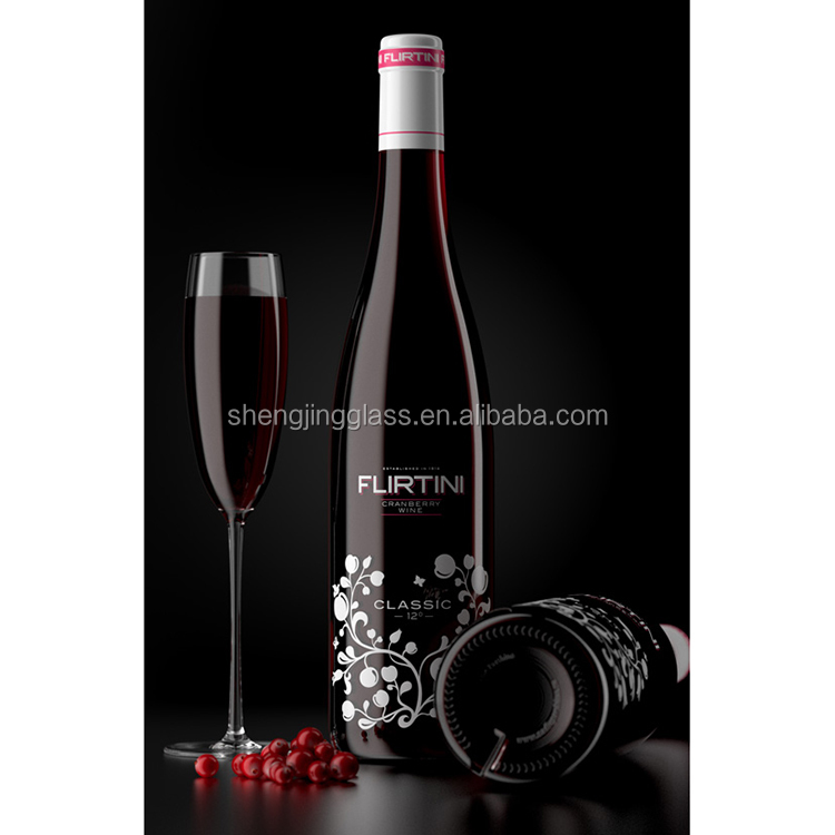 decorative glass wine bottle