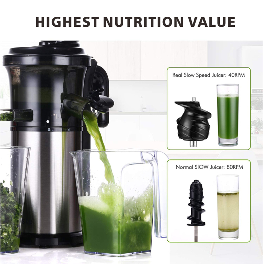 Manufacturer Kitchen fruit vegetable slow cold press juicer for hotel restaurant office using --Picture 4
