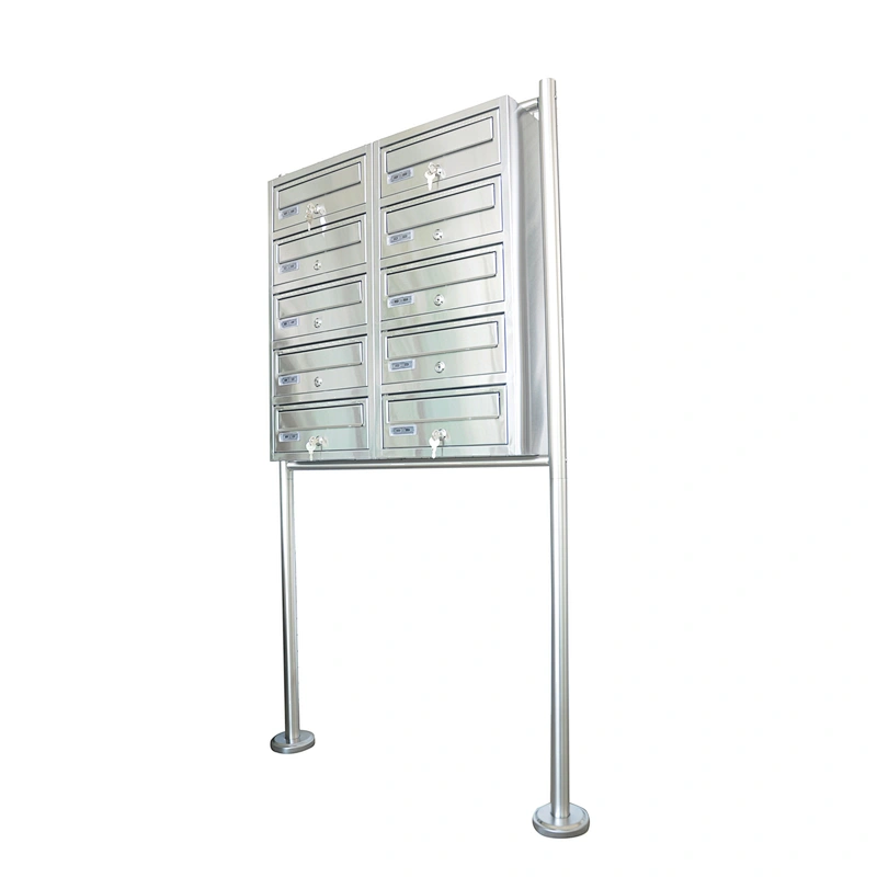 Wrought Stainless Steel Free Standing Residential Mailboxes With Posts