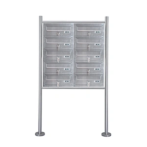 Wrought Stainless Steel Free Standing Residential Mailboxes With Posts