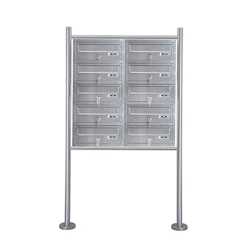 Wrought Stainless Steel Free Standing Residential Mailboxes With Posts
