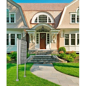 Outdoor free standing metal garden mailbox