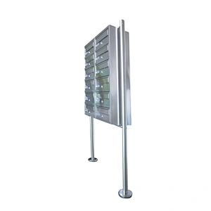 Wrought Stainless Steel Free Standing Residential Mailboxes With Posts