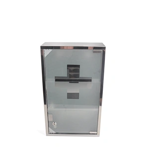 Home use bathroom wall hanging single door box medicine cabinet