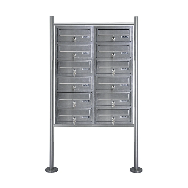 Wrought Stainless Steel Free Standing Residential Mailboxes With Posts