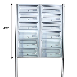 Wrought Stainless Steel Free Standing Residential Mailboxes With Posts