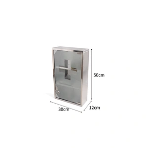 Home use bathroom wall hanging single door box medicine cabinet