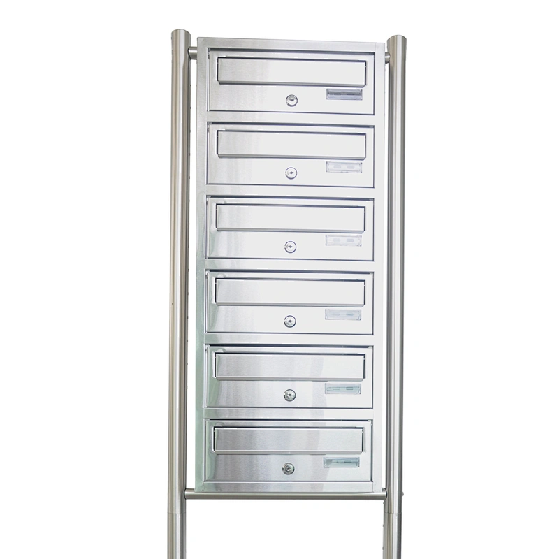 Outdoor free standing metal garden mailbox