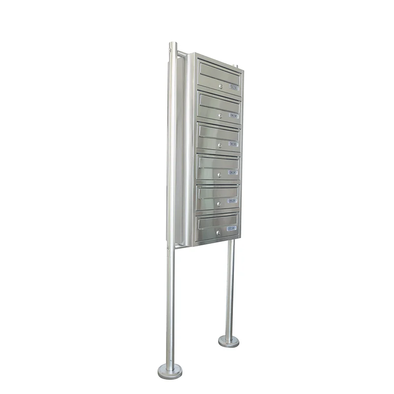 Outdoor free standing metal garden mailbox