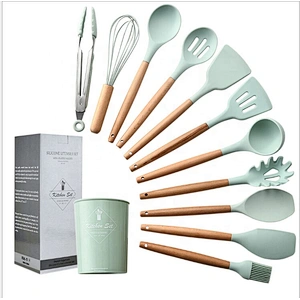 kitchen accessories set stainless steel COOK utensil cookware set with bone handle BBQ utensils set