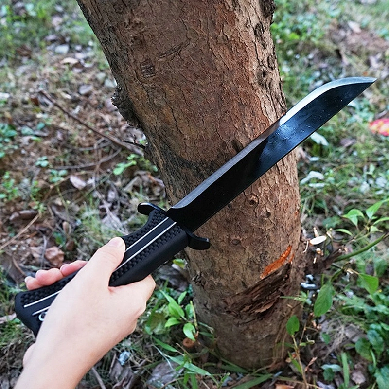 New design hot selling stainless steel outdoor camping survival machete with plastic handle
