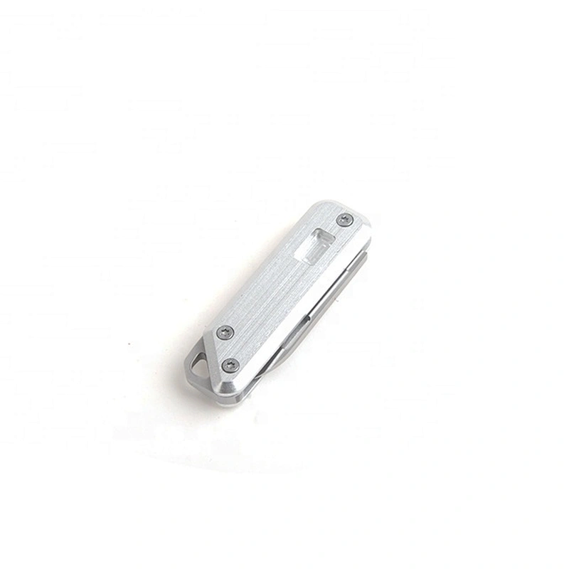Portable Silver Color High Quality Stainless Steel Mini Folding Pocket Knife for Customized