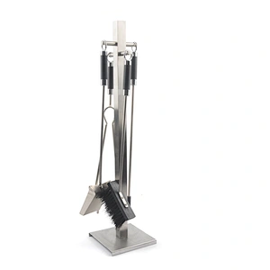 4pcs  outdoor metal fireplace tool set with stainless steel handle