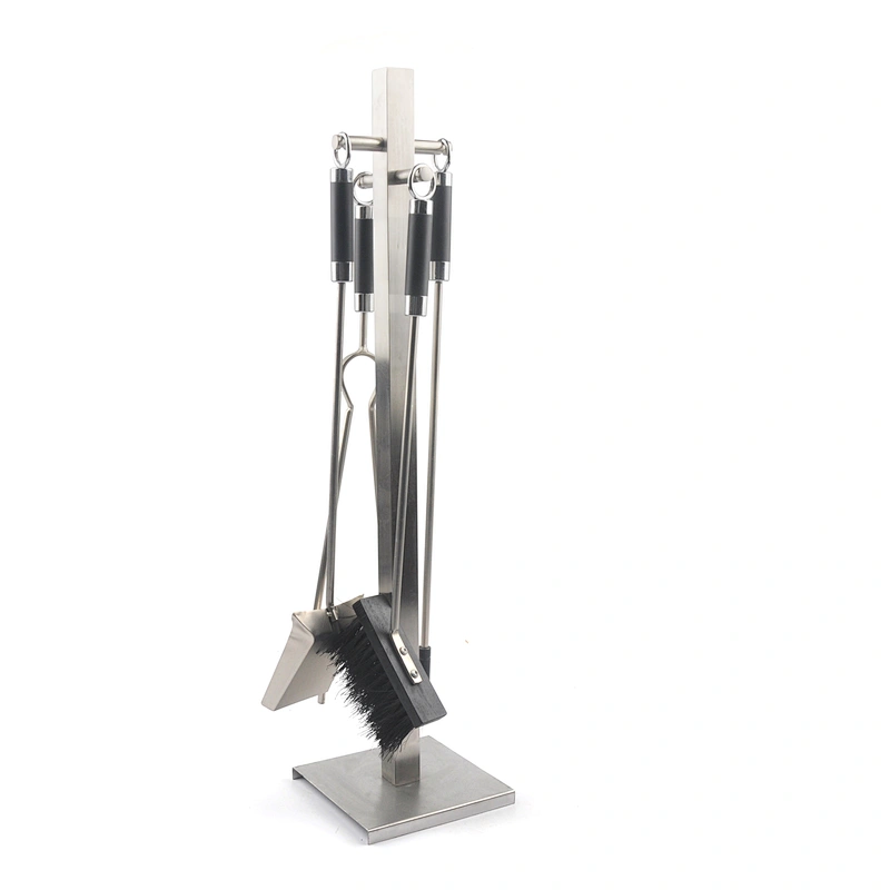 4pcs  outdoor metal fireplace tool set with stainless steel handle