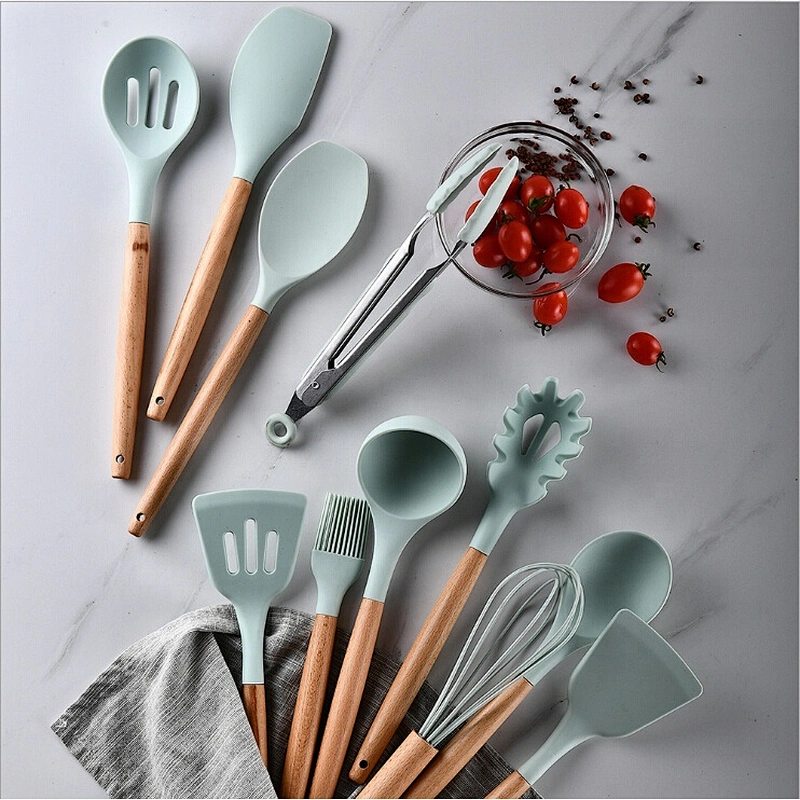 kitchen accessories set stainless steel COOK utensil cookware set with bone handle BBQ utensils set