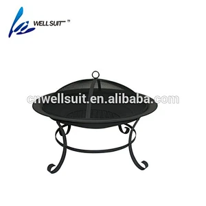 big size cast iron fireplace fire pit with 3 legs