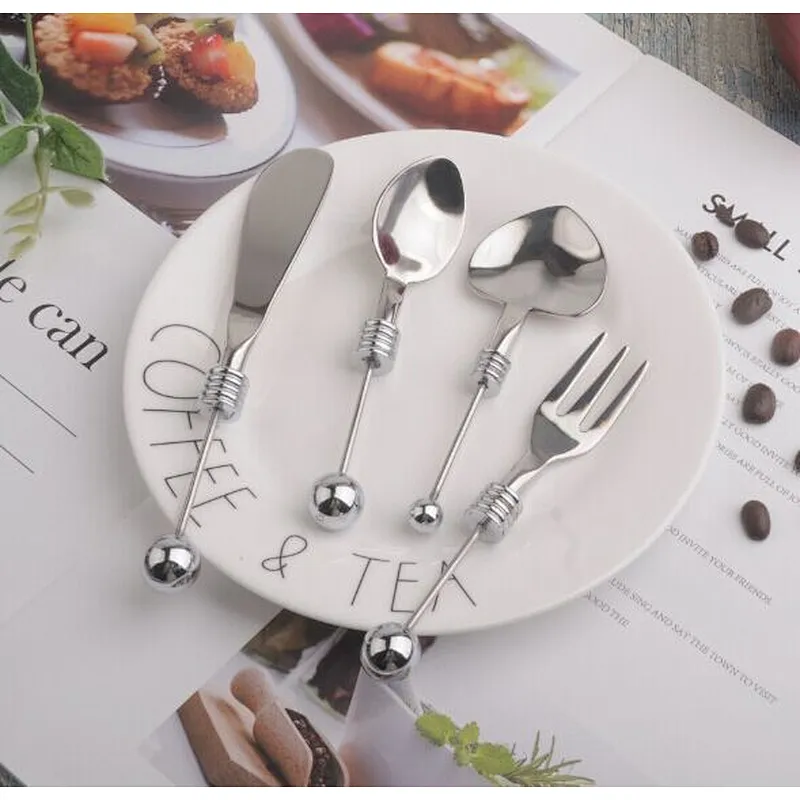 Flatware Set Heavy Duty Disposable Plastic Silver Cutlery Set And Rose Gold Plastic Cutlery for Parties