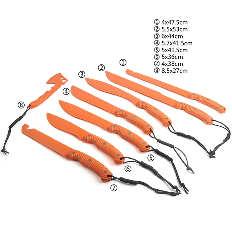 7pcs outdoor knife set with in plastic case