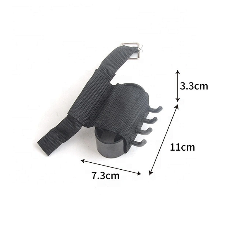 Easy Portable Winter Season Snow Ice Walking Hiking Climbing Fishing Four  Steel Spikes Hand Claws