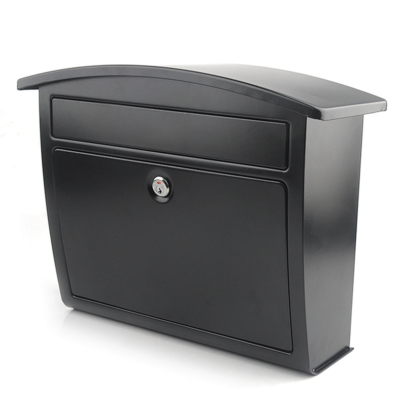Mailbox Metal Outdoor Wall Mounted Garden Black Coating Mailbox