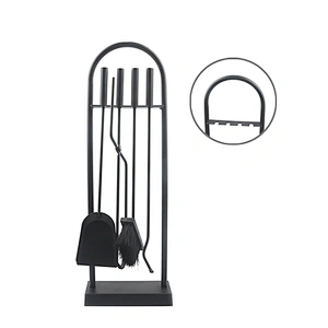 Convenient carrying handle 4 tool set decorative tools fireplace accessory
