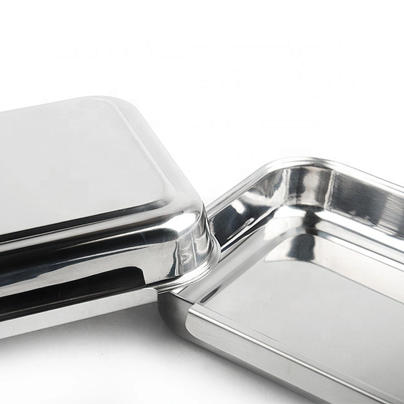 Manufacturer  stainless steel food grade  multifunction cheap   kitchen square  plate set of 3pcs