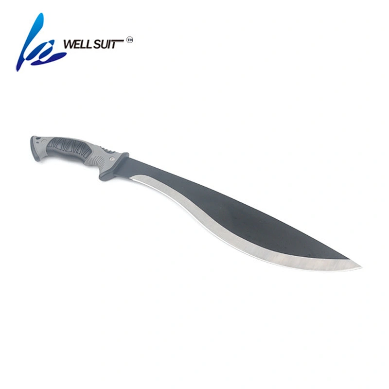 Outdoor Camping Survival Serrated Blade Knife Machete with plastic handle