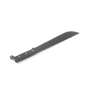 Black Coating Stainless Steel  Outdoor Survival Hunting Machete With PP Handle