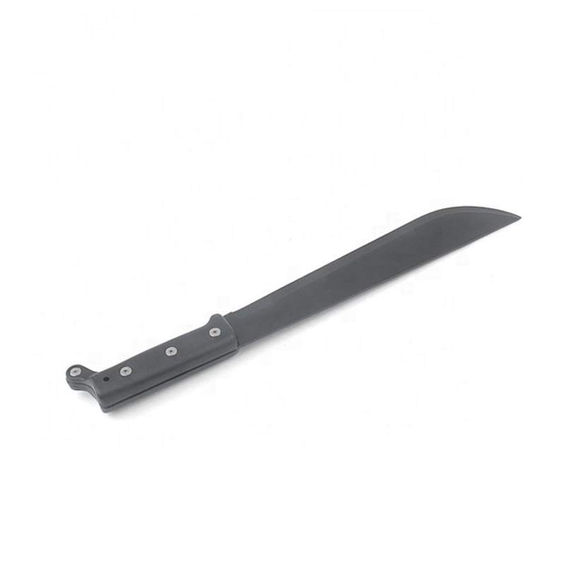 Black Coating Stainless Steel  Outdoor Survival Hunting Machete With PP Handle