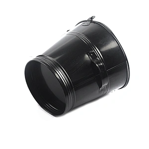 Fireplace accessories Black iron black ash bucket with lip for fireplace tool