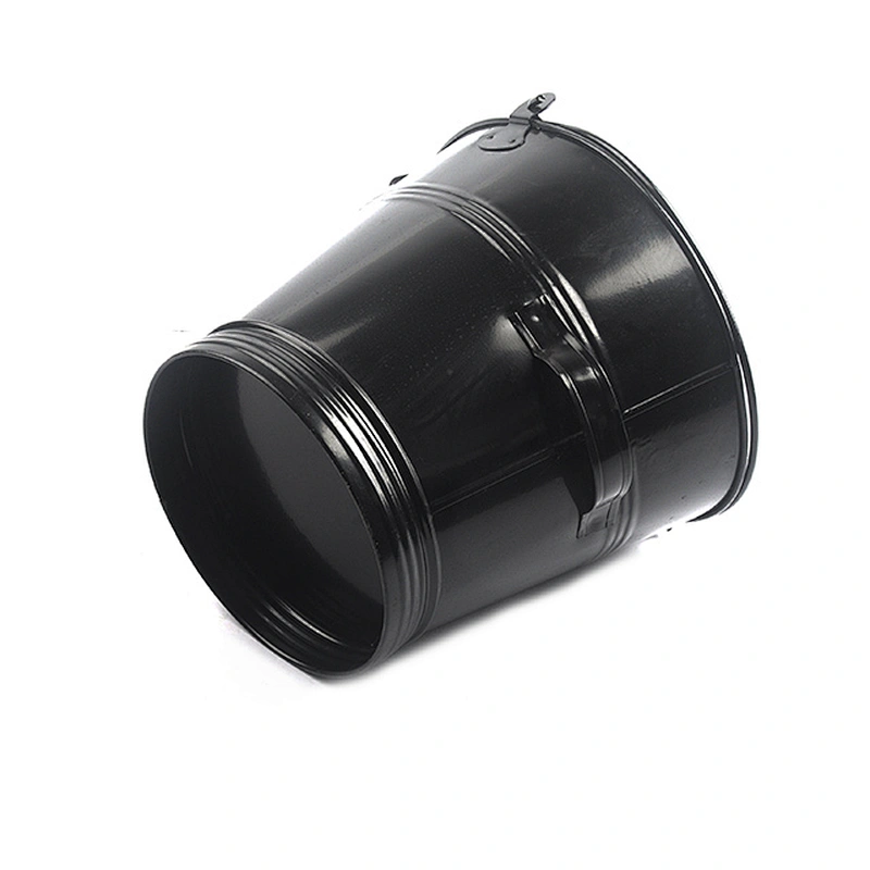 Fireplace accessories Black iron black ash bucket with lip for fireplace tool