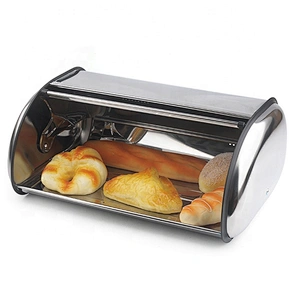 Kitchen metal canister Stainless Steel Bread Box for kitchen, bread bin, bread storage Bread holder
